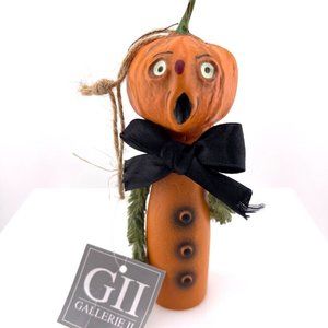 Gallerie II Hanging "Pumpkin" Halloween Figurine Ornament